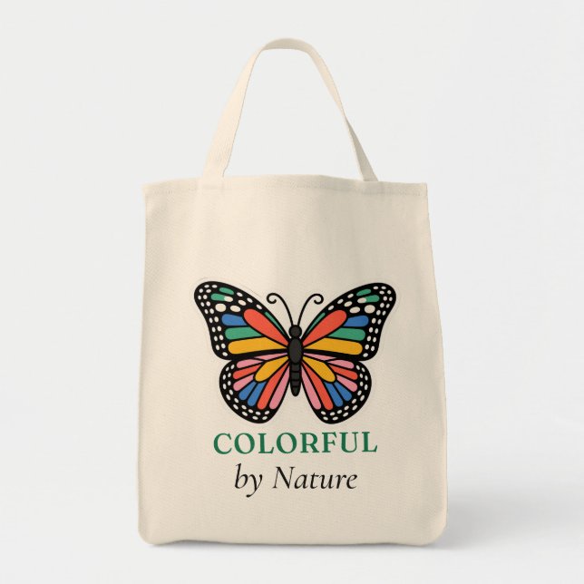 Tote Bag Papillon Coloré de Nature (Devant)