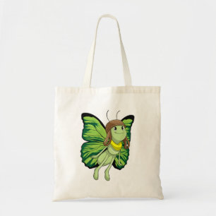 Tote Bag Papillon comme pilote avec casquette pilote