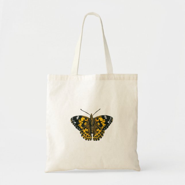 Tote Bag Papillon de femme peint (Devant)