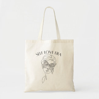 Tote Bag Papillon de l'ère de l'amour de soi Toile Lignée A