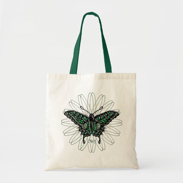 Tote Bag Papillon de pierre porte-bonheur de mai (Devant)