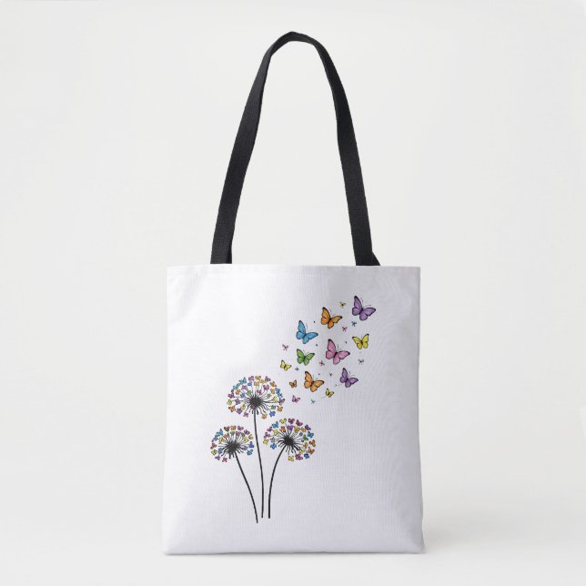 Tote Bag Papillon de pissenlit en vol (Devant)