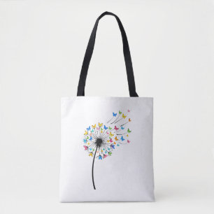 Tote Bag Papillon de pissenlit en vol
