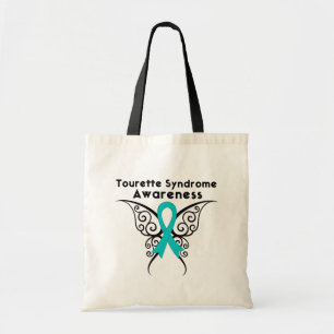 Tote Bag Papillon de tatouage de sensibilisation au syndrom