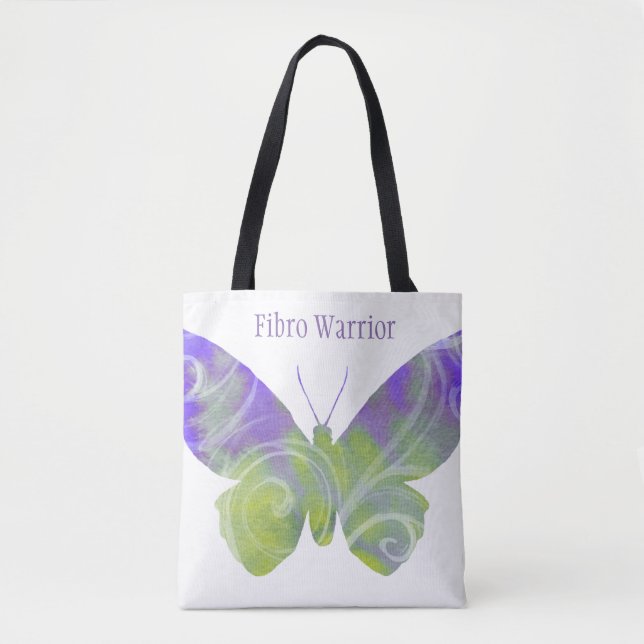 Tote Bag Papillon fibro Fourre-tout avec les poignées (Devant)