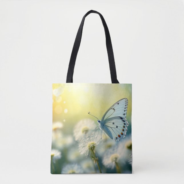 Tote Bag Papillon Fleur Nature Serene Tranquille (Devant)