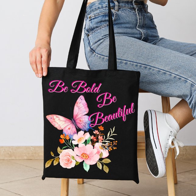 Tote Bag Papillon & Fleurs de la Nature (Créateur téléchargé)