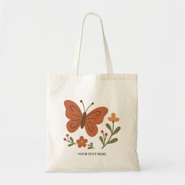 Tote Bag Papillon Floral (Devant)