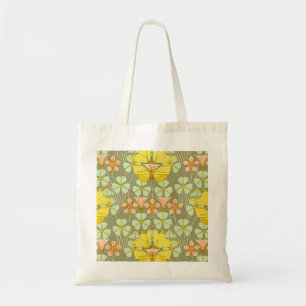 Tote Bag Papillon Floral Art Nouveau