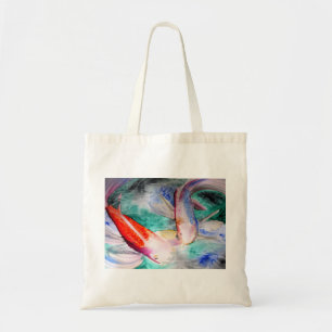 Tote Bag Papillon Koi aquarelle japonais Poisson Art