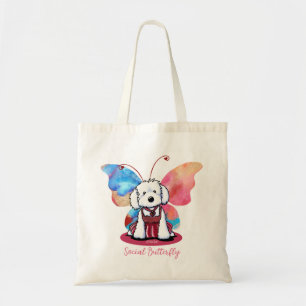 Tote Bag Papillon maltais KiniArt