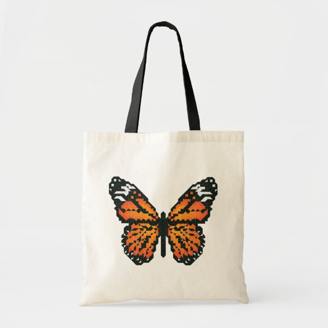 Tote Bag Papillon monarque en polygone (Devant)