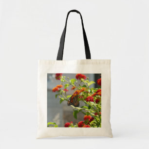 Tote Bag Papillon monarque sur le papillon rouge Bush
