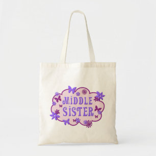Tote Bag Papillon moyen Fourre-tout de fleur de rose de