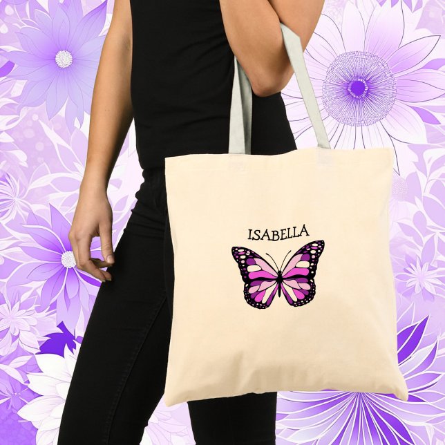 Tote Bag Papillon pourpre personnalisé (Créateur téléchargé)