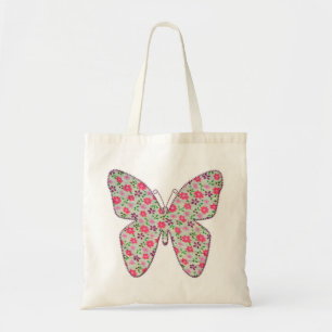 Tote Bag Papillon rose 02 de tissu
