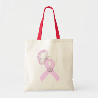 Tote Bag Papillon rose de ruban
