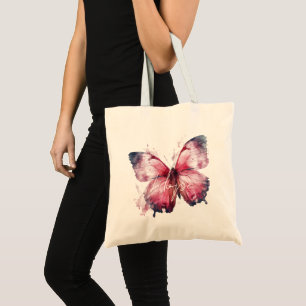 Tote Bag Papillon rose Hope inspirationnel