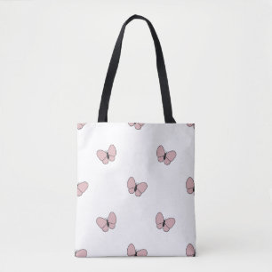 Tote Bag Papillon rose Motif mignon esthétique