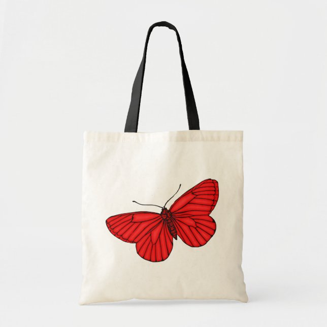 Tote Bag Papillon rouge (Devant)