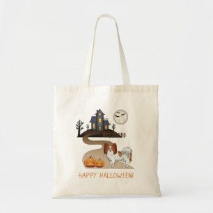 Tote Bag Papillon Rouge Et Blanc & Maison Hantée Halloween