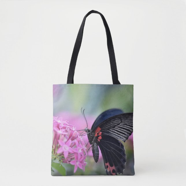 Tote Bag Papillon sur fleur (Devant)