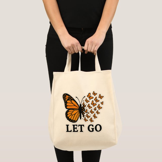 Tote Bag Papillon transformant en minuscules papillons (Devant (produit))