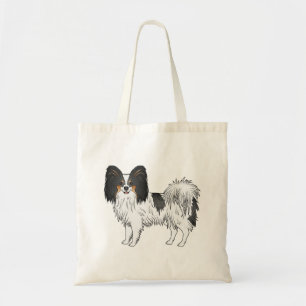 Tote Bag Papillon Tricolore Joyeux et Mignon Chien de Dessi