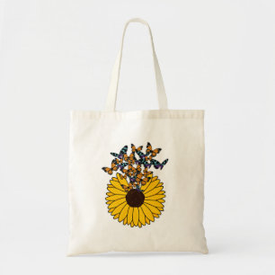 Tote Bag Papillons au tournesol