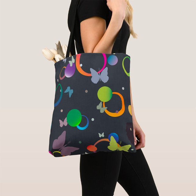 Tote Bag Papillons Et Bulles (Créateur téléchargé)