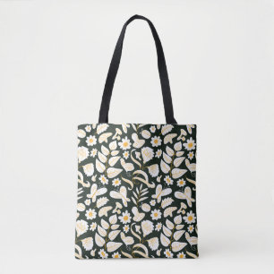 Tote Bag Papillons & Fleurs : Motif d'été Doodle.