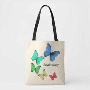 Tote Bag Papillons multicolores