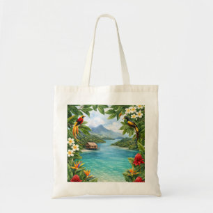 Tote Bag Papouasie-Nouvelle-Guinée Lagune Tropicale Oiseaux