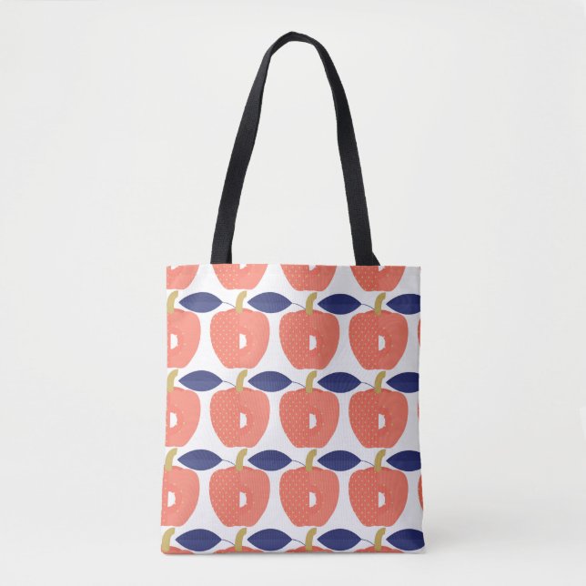Tote Bag Paprika Rouge : Épices Inspirés Sans Couleur. (Devant)