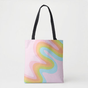 Tote Bag Pâque arc-en-ciel pastel