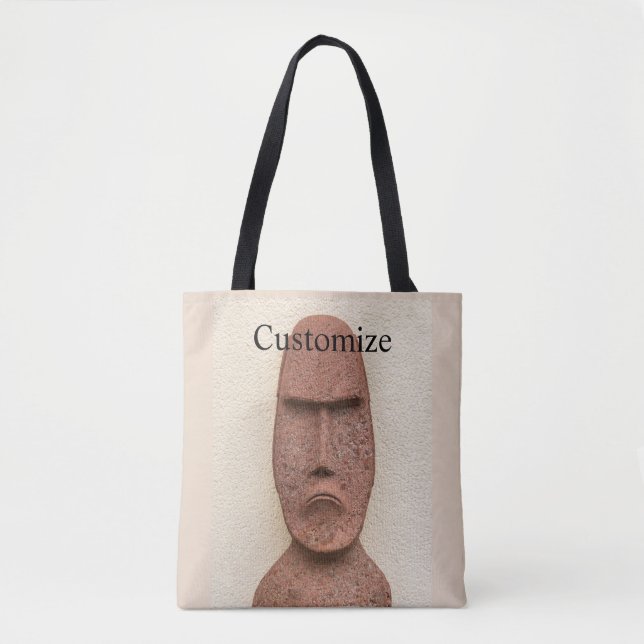 Tote Bag Pâques Île Moai Head Thunder Cove (Devant)