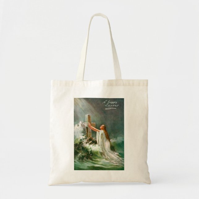 Tote Bag Pâques joyeuses (Devant)
