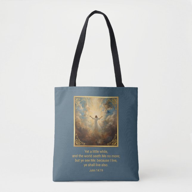 Tote Bag Pâques Résurrection Religieux  (Devant)