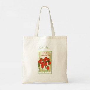 Tote Bag Paquet de graines d'aquarelle rouge