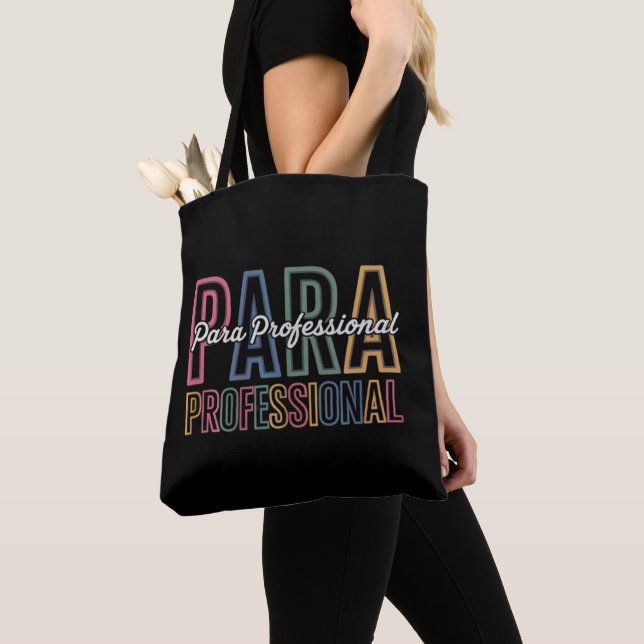 Tote Bag Para Paraprofessionnel Paraéducateur Premier jour  (De près)