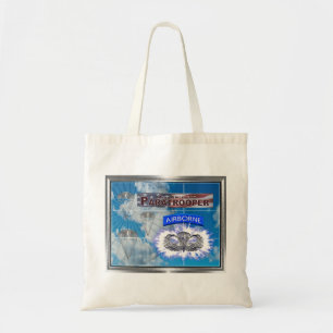 Tote Bag Parachutiste et drapeau américains Extraordinaires