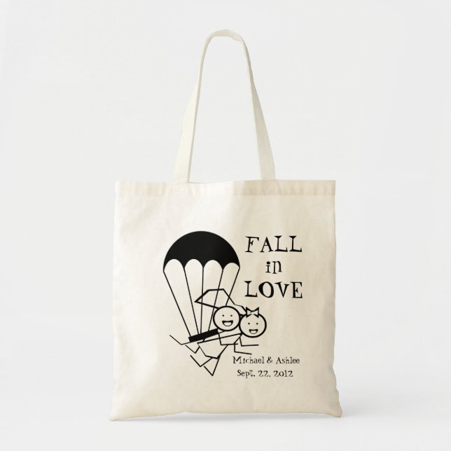 Tote Bag Parachutistes de mariée et de chambre (Devant)