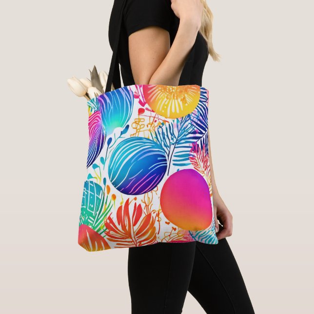 Tote Bag Paradis Abstrait tropical (De près)