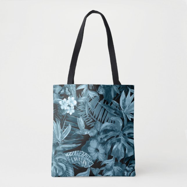 Tote Bag Paradis de l'aquarelle tropicale : Fleur de la jun (Devant)