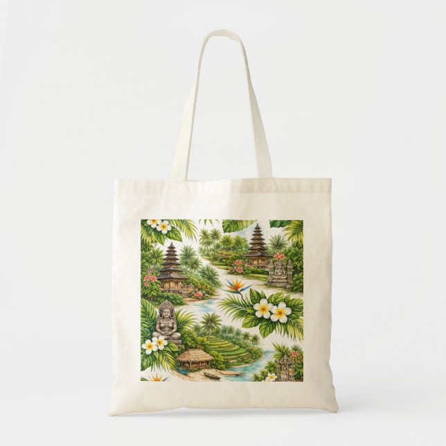 Tote Bag Paradis du temple tropical de Bali (Devant)