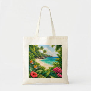 Tote Bag Paradis tropical de plage de la Barbade