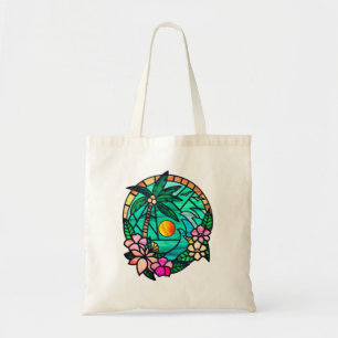 Tote Bag Paradis Tropical Vibes de Plage au Coucher du So