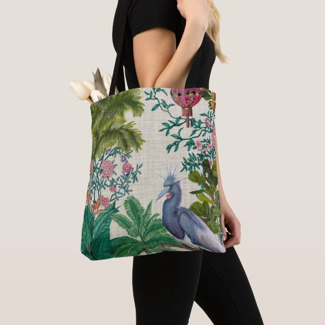 Tote Bag Paradise Chinoiserie (De près)