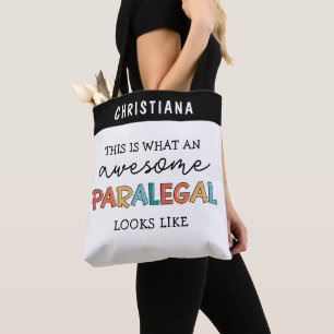 Tote Bag Paralegal sur mesure Awesome Assistant juridique a