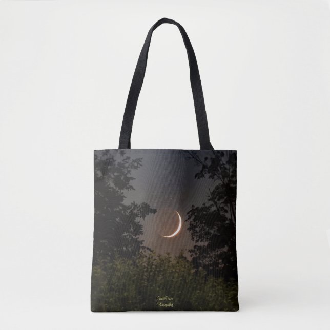 Tote Bag Paramètre de lune de croissant (Devant)